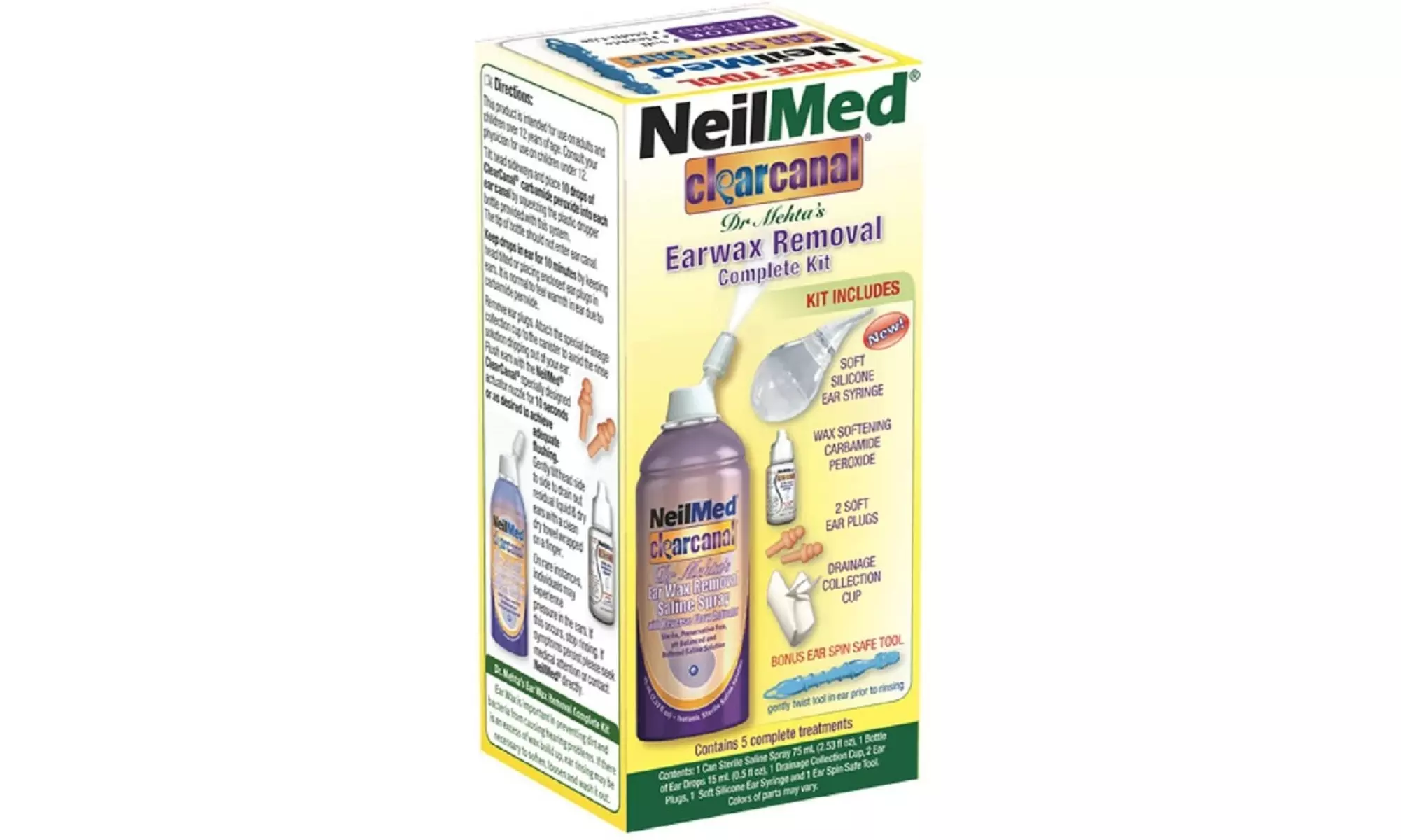 NeilMed Clearcanal Ear Wax Removal Complete Kit - Second Medium
