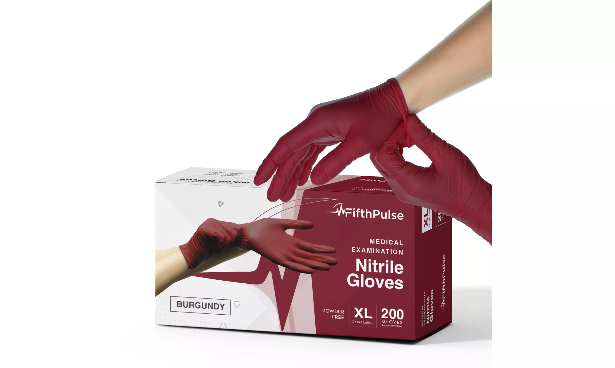 Fifth Pulse Nitrile Exam Latex Free & Powder Free Gloves - Box of 200 