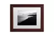 Philippe Sainte-Laudy 'On the Black Beach' Matted Wood Framed Art - Second Medium