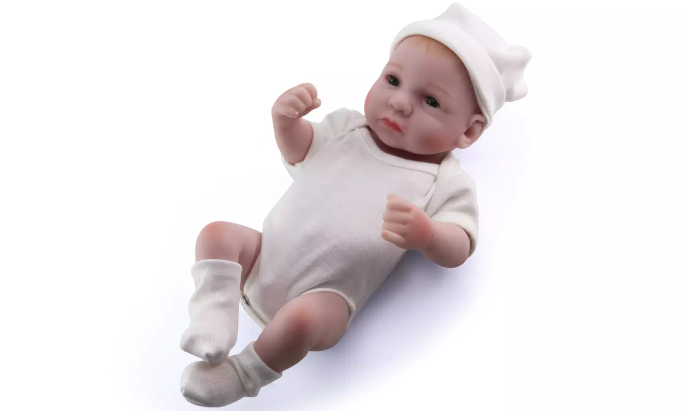 11 inch Real Looking Newborn Baby Vinyl Silicone Realistic Reborn Doll - Second Medium