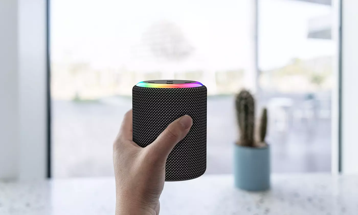 KOCASO Mini Waterproof Portable Wireless Bluetooth Speaker with 7 RGB Lights