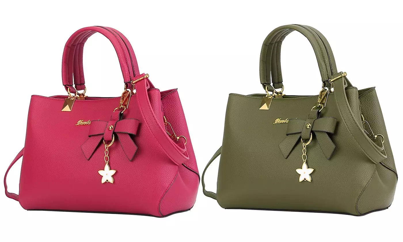 N'POLAR Leather Handbag Tote Shoulder Crossbody Bag Handheld Purse for Women - Primary Image