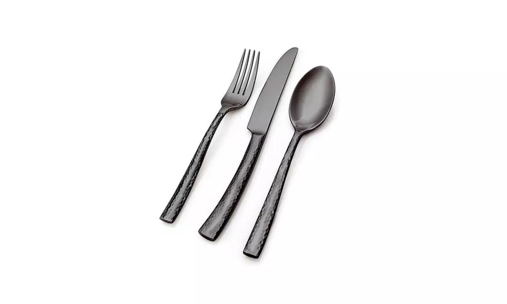 Hampton Forge Essenstahl Paris Titan Hammered Flatware Set (20-Piece) - Second Medium