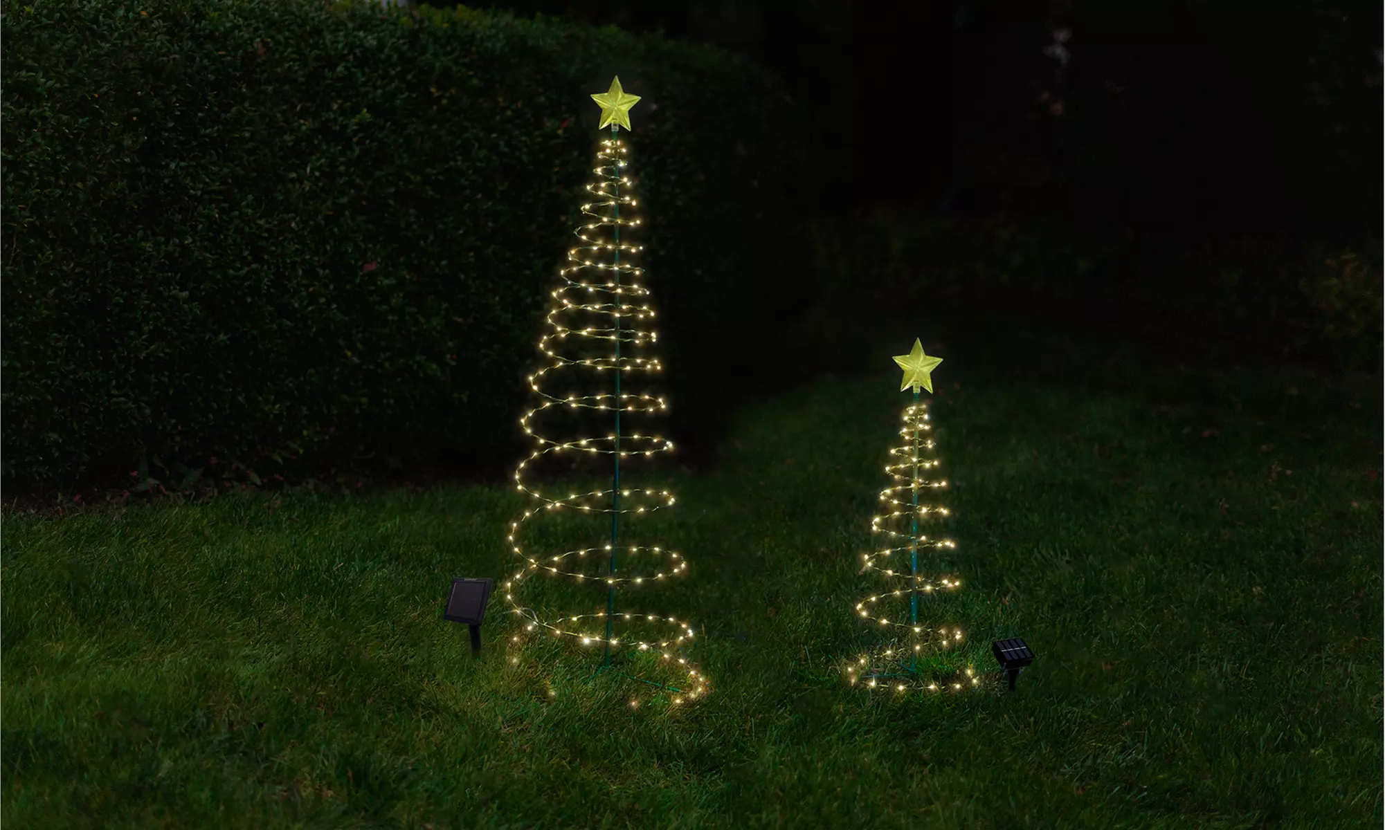 Outdoor LED Christmas Tree Decoration- 2 Colors, 2 Sizes, 1 & 2-Pack
