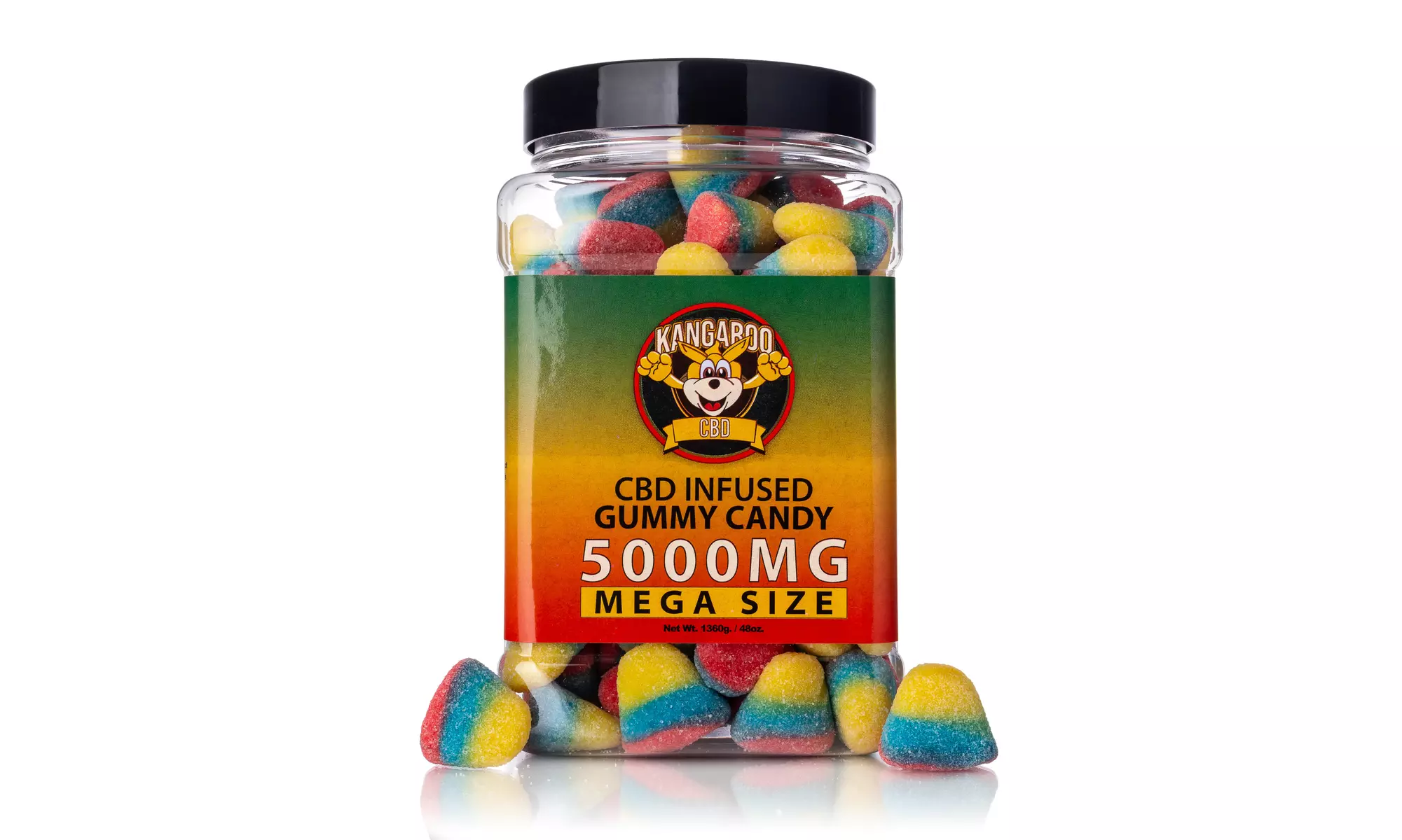 Multiple Flavors of Organic Kangaroo CBD Gummies - (250 - 5000mg)