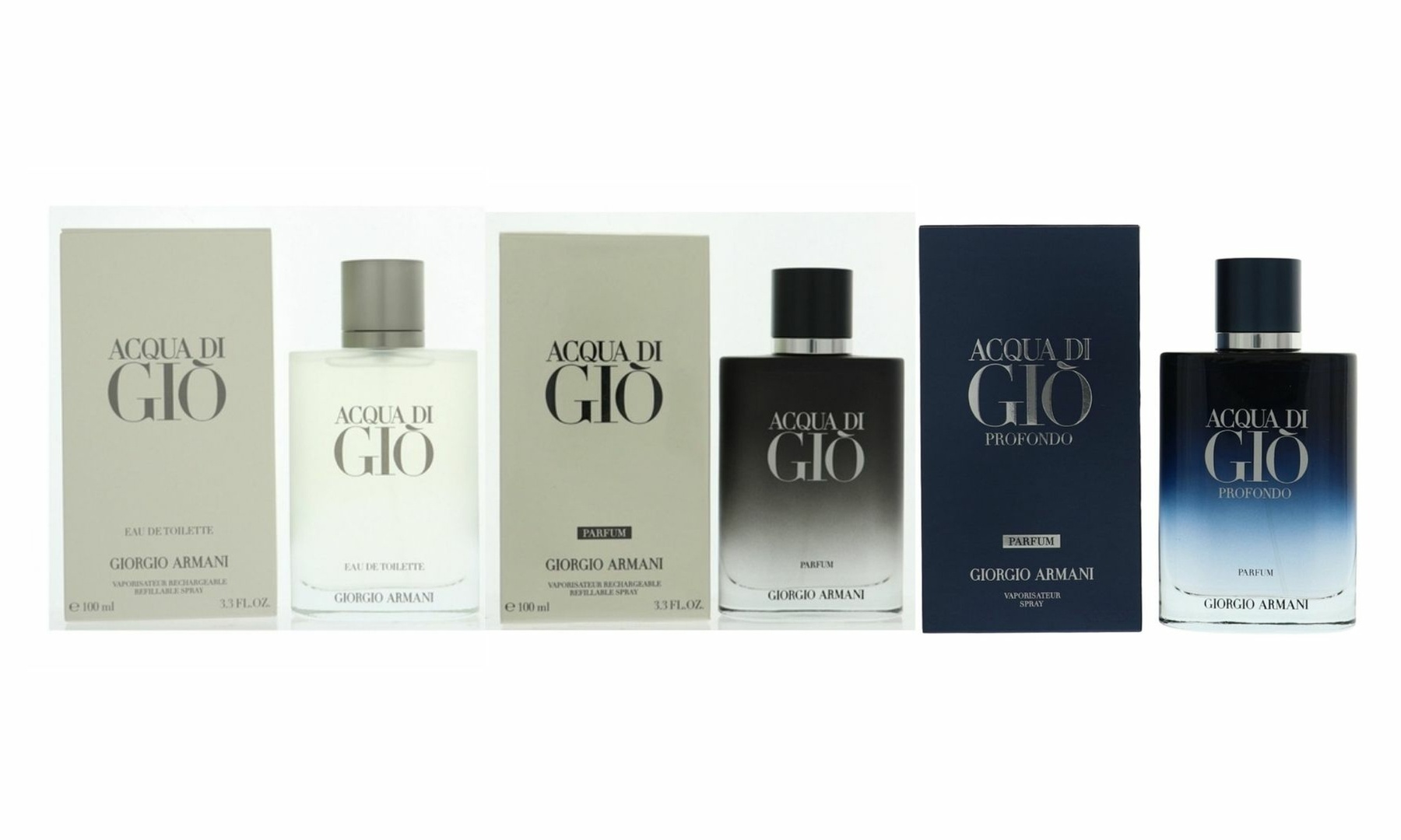 Giorgio Armani Acqua Di Gio EDT, EDP, or Parfum for Men (Multiple Sizes)