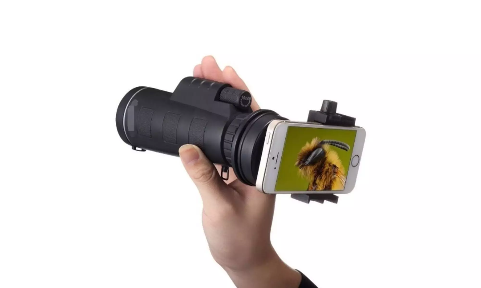 Zoomable 60X Monocle Binocular with Smart Phone attachment - Primary Image