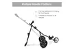 Folding Pull Push Golf Cart 3 Wheel Trolley Swivel with Cup Holder Scorecard - Second Medium