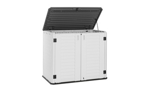 Outdoor Storage Deck Box Courtyard Storage Box White 250 Gallon