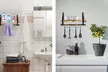 Floating Shelf 8-Hook Wall Shelf Kitchen Rack - Second Medium