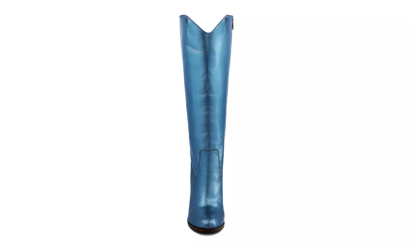 Rag & Co Great-Storm Leather Cowboy Boots