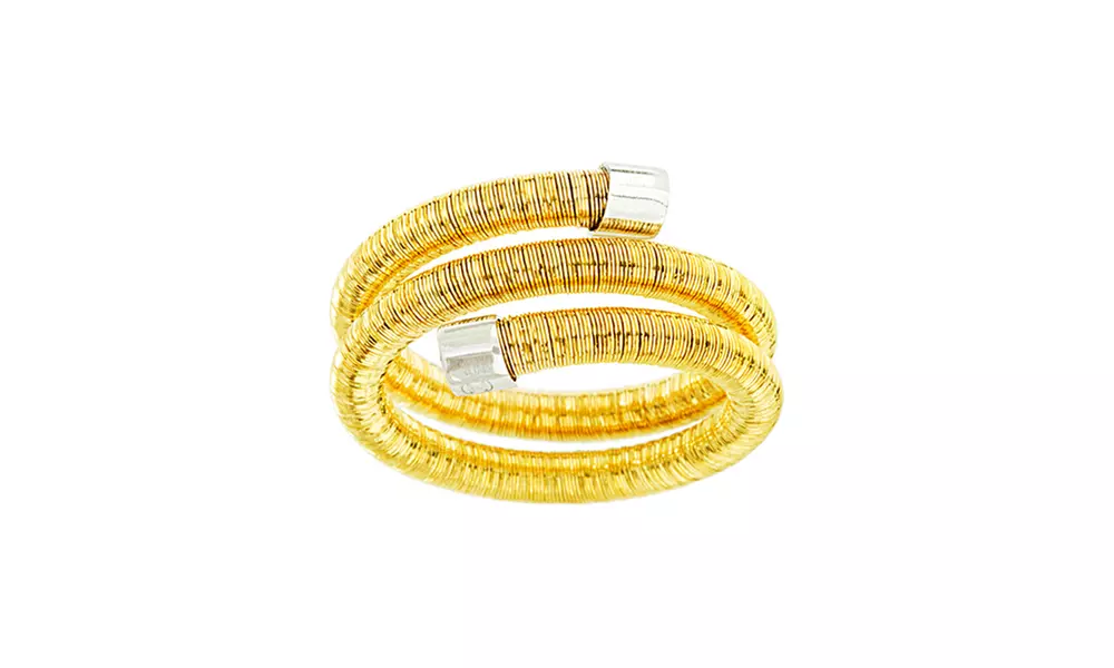 Sterling Silver Wrapped Wire Design Ring - Primary Image