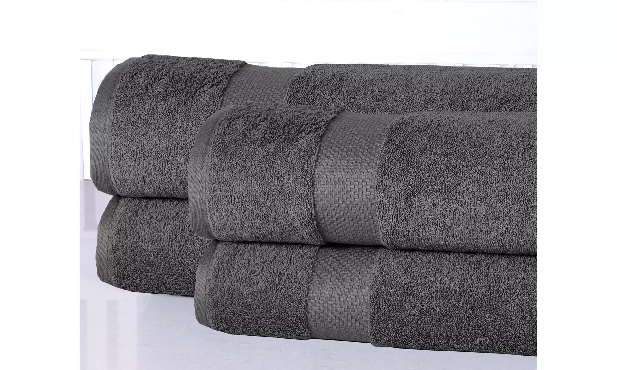 4 Pack Bath Sheet - 100% Cotton Low Twist Oversized - Primary Image