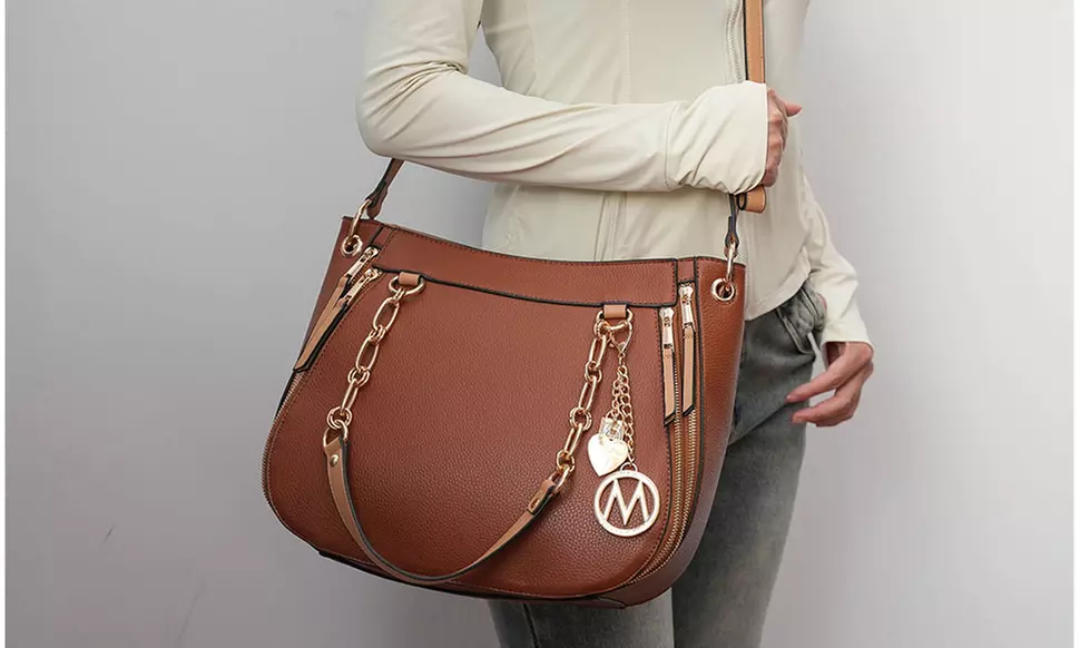 MKF Collection Lina Tote Bag & Wallet Set, Vegan Leather 2Pcs Handbag by Mia K - Primary Image