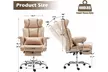 Executive Reclining Office Chair with Extendable Footrest – High Back Padded Desk Chair for Home Office - Second Medium