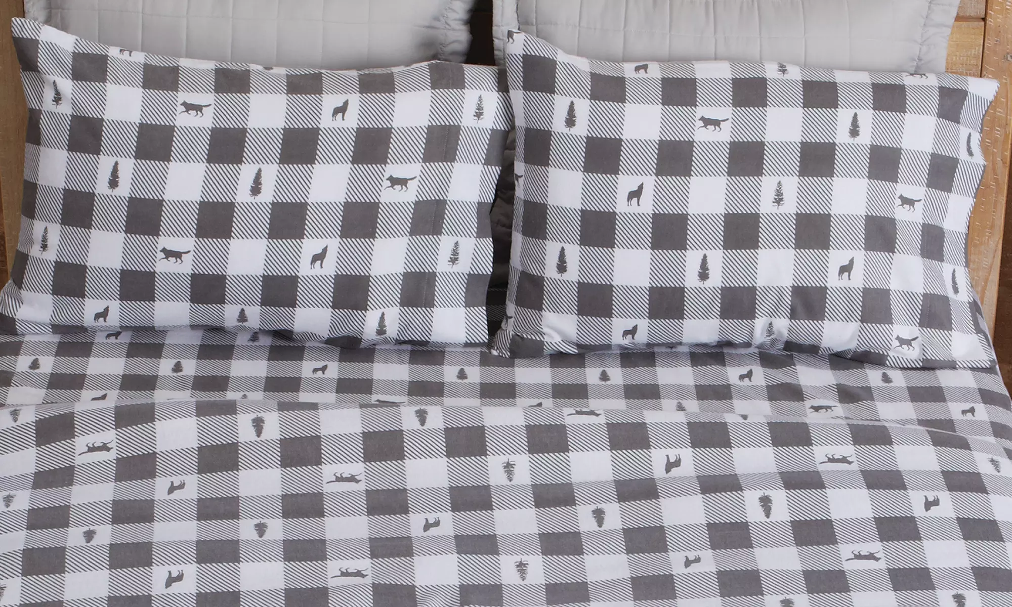 Turkish Cotton Winter-Theme Flannel Sheets Set