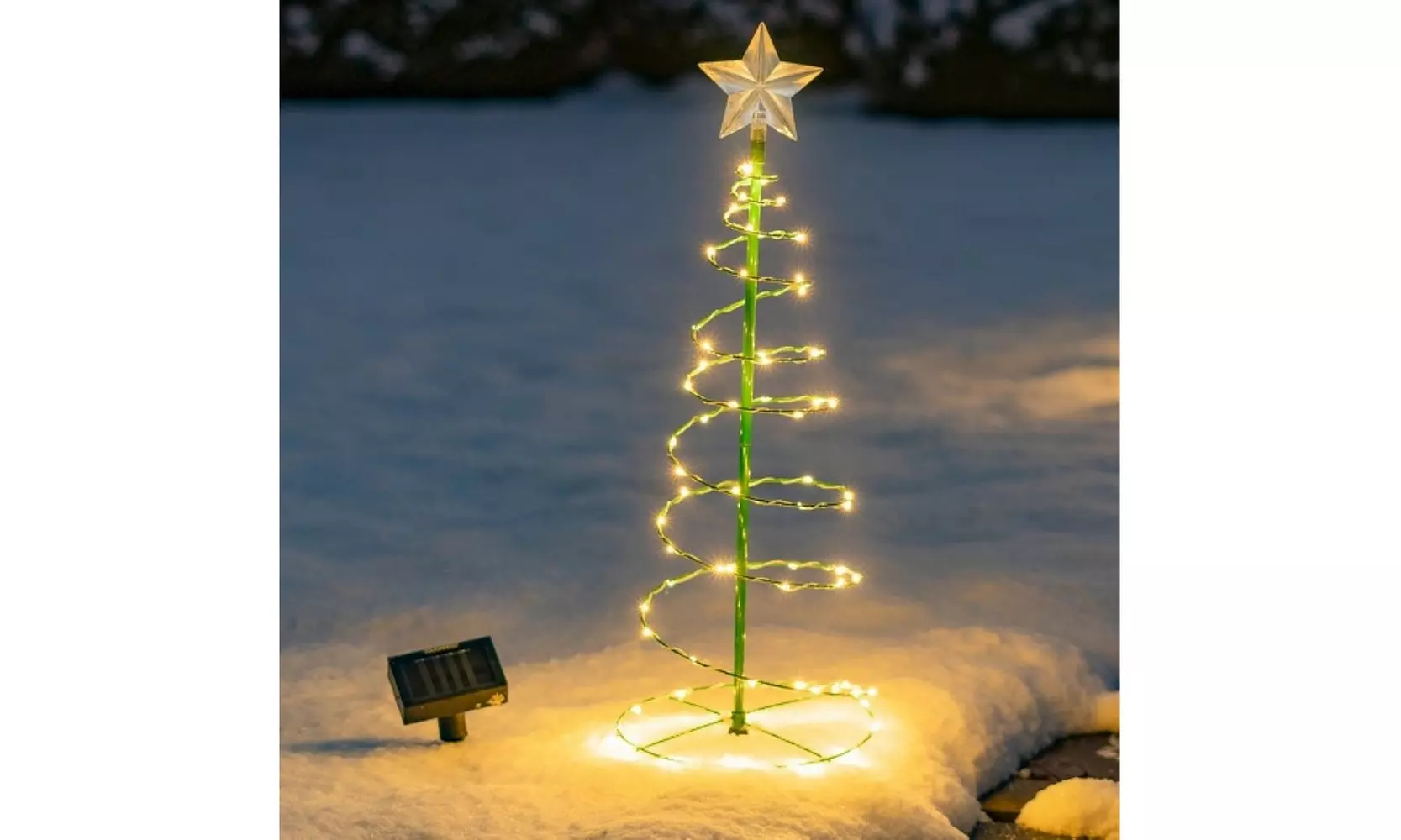 Outdoor LED Christmas Tree Decoration- 2 Colors, 2 Sizes, 1 & 2-Pack