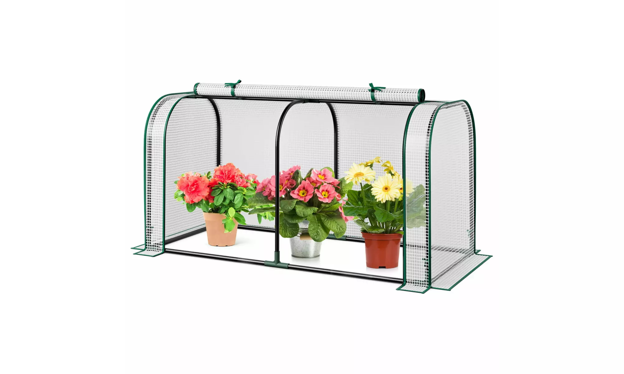 Costway Portable 47 Inch Mini Greenhouse Outdoor Indoor Tunnel Greenhouse