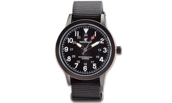 smith & wesson men's nato field watch