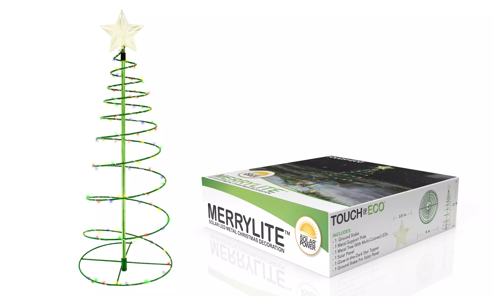 Outdoor LED Christmas Tree Decoration- 2 Colors, 2 Sizes, 1 & 2-Pack