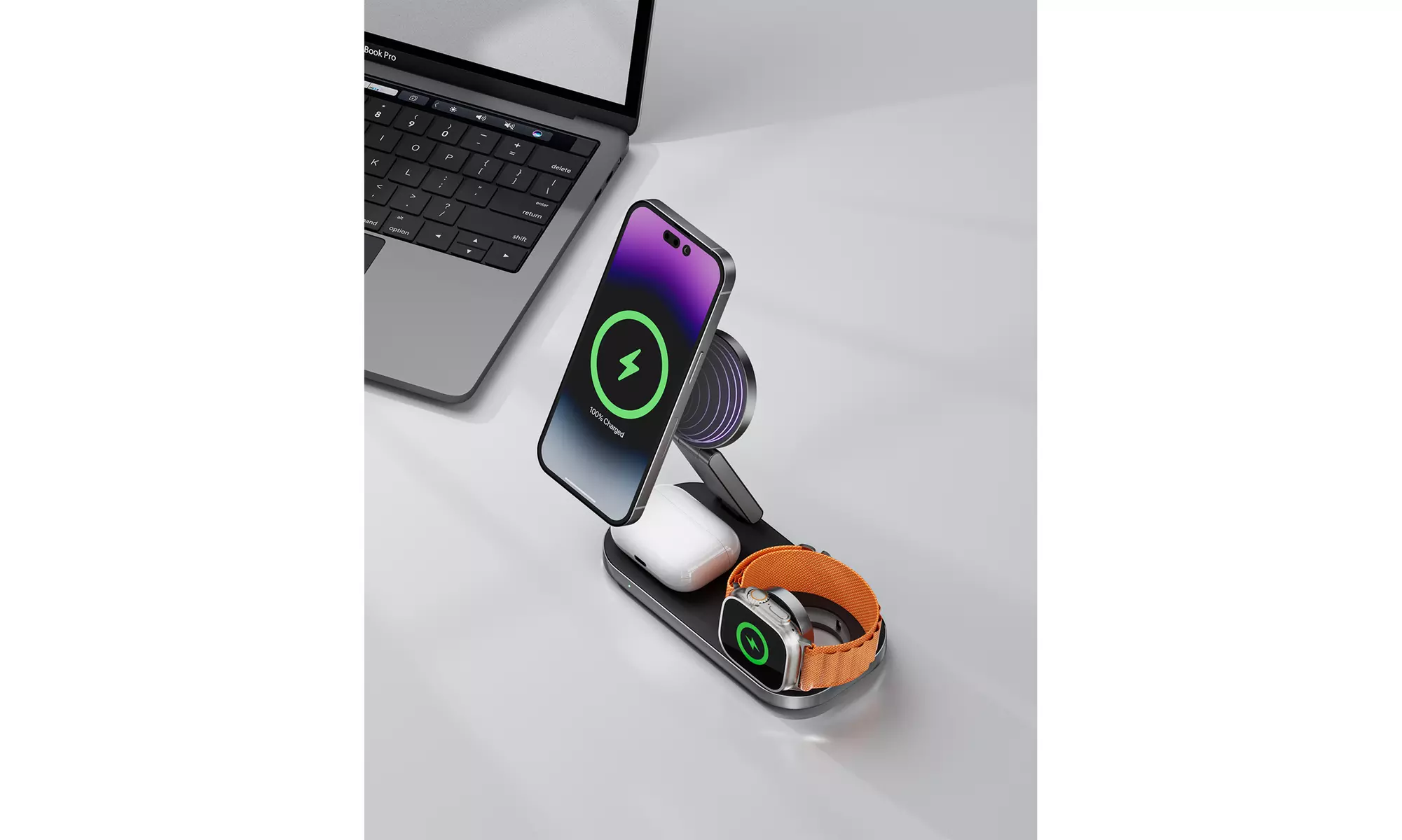 Waloo 3-in-1 Wireless Charging Stations for iPhone, Apple Watch & AirPods