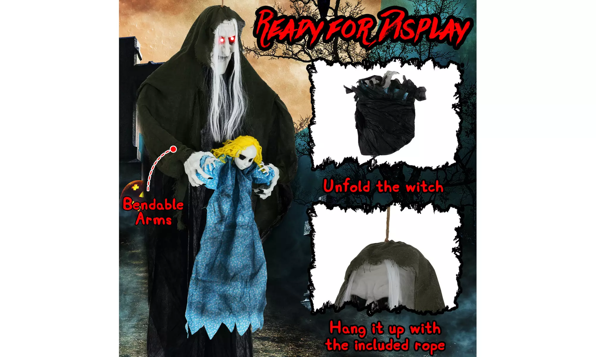 Animated Halloween Decorations: Bring Your Yard to Life by Costway