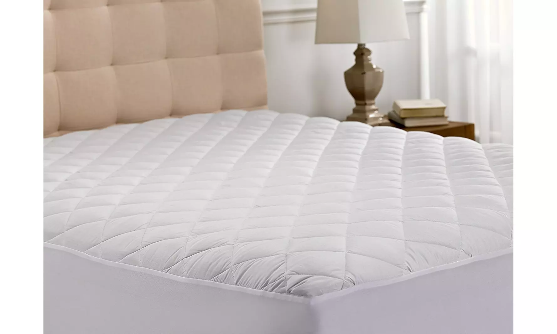 Beauty Sleep Ultra Soft Quilted Hypoallergenic Mattress Pad