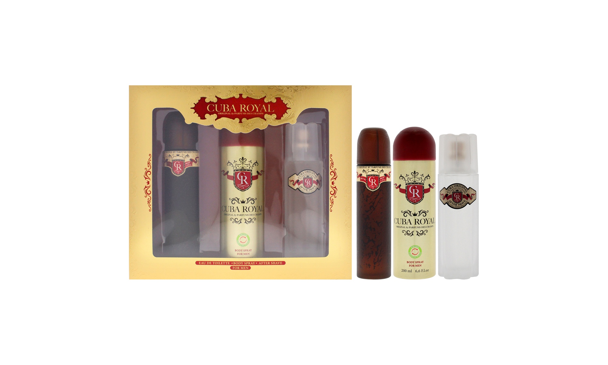 Cuba Cuba Royal For Men 3 Pc Gift Set