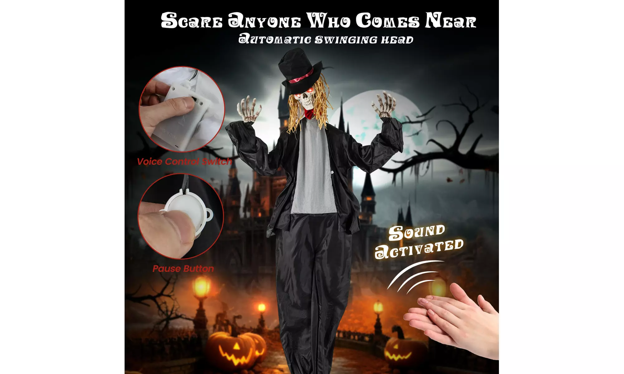 Animated Halloween Decorations: Bring Your Yard to Life by Costway