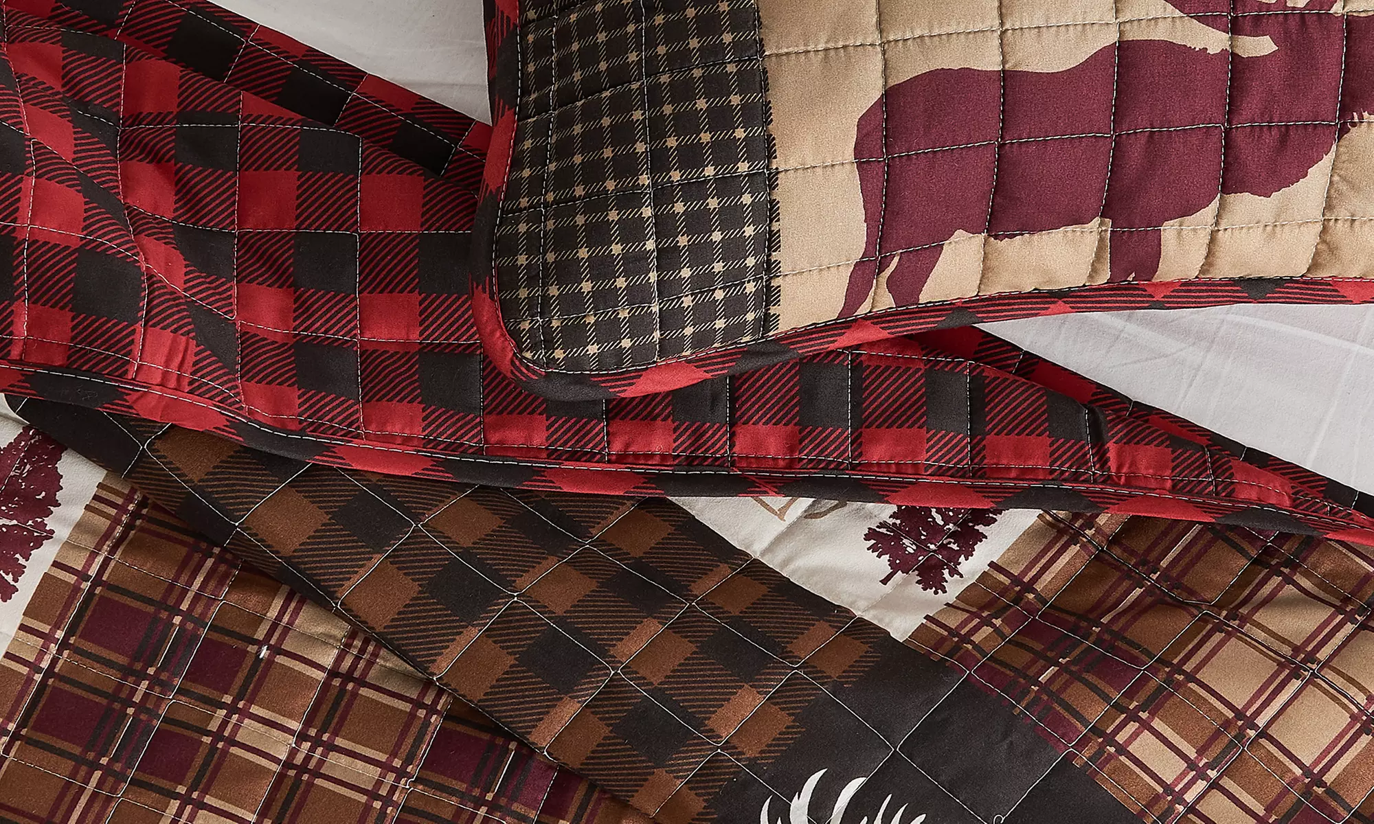 Reversible Lodge Printed Quilt Set (2- or 3-Piece)