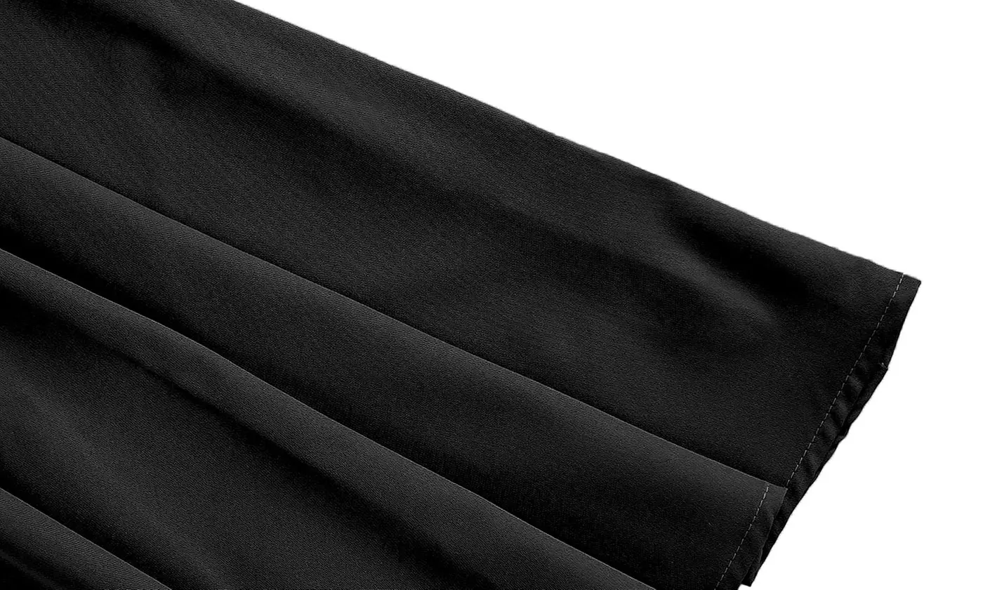 Bow-Front Maternity Dress Puff Sleeves Flowy A-Line Skirt Baby Shower Dress