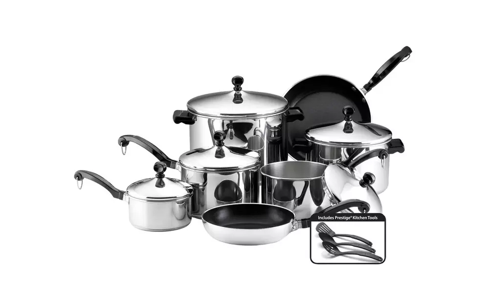Farberware Classic Stainless Steel 15pc Cookware Set - Primary Image