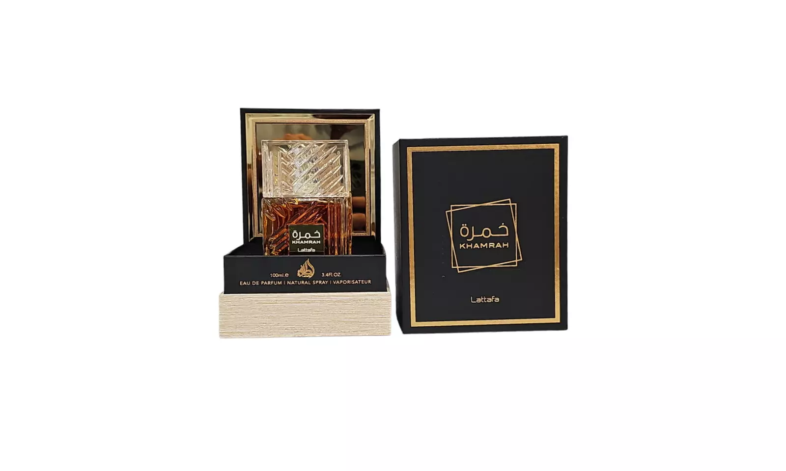Lattafa Khamrah or Khamrah Qawah Eau de Parfum for Unisex 3.4 Fl. Oz.