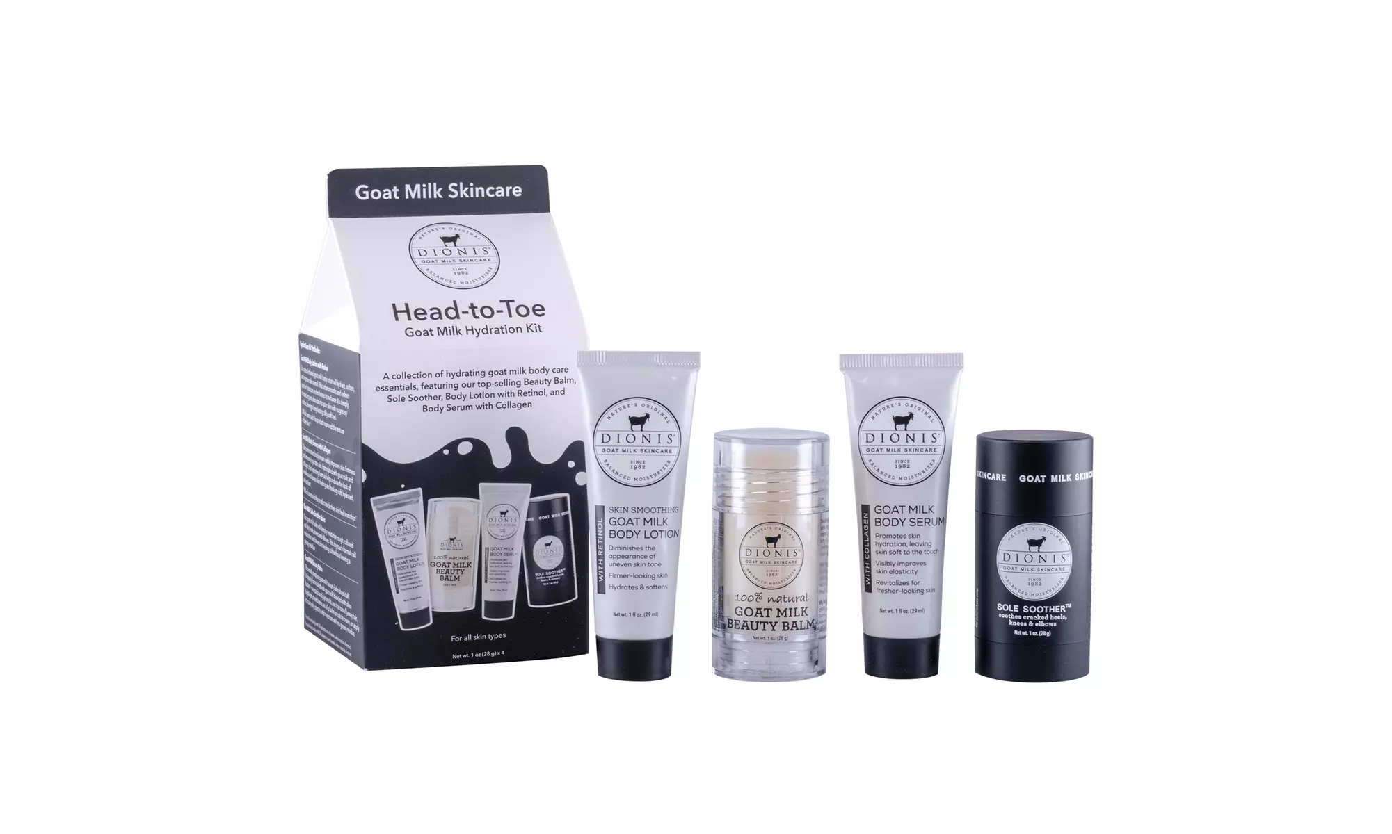 Dionis Goat Milk Core Body Care Gift Set - Hydration, Lavender, or Vanilla Bean