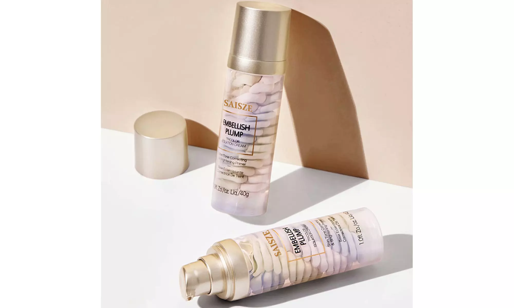 Makeup Primer One Step Color Corrector Isolation Cream Tricolor Make Base - Second Medium