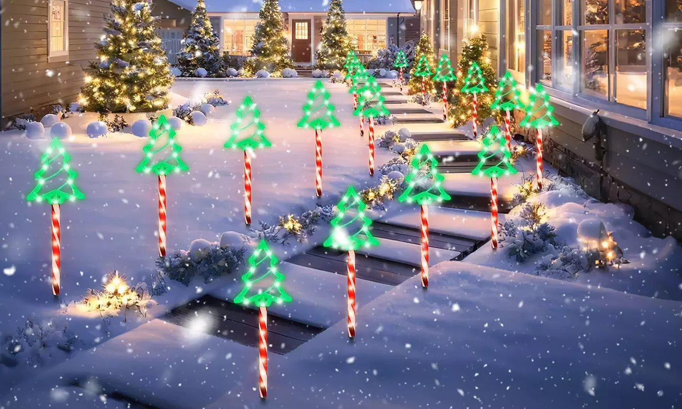 Christmas LED Lights - Snowman Family & Reindeer Family Holiday Decorations