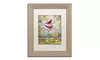 Rachel Paxton 'Garden Wall' Matted Birch Framed Art