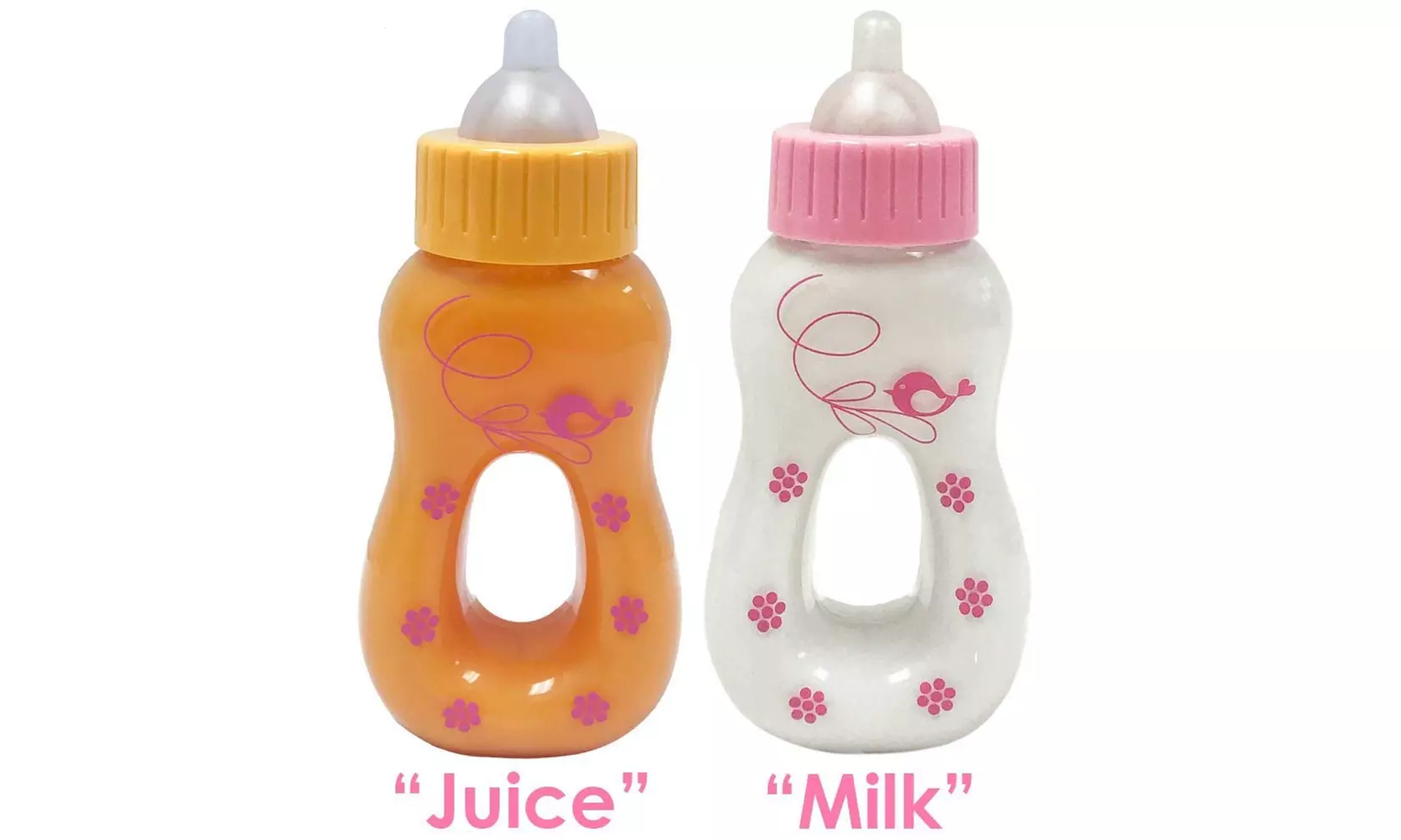 Reborn Baby Doll Accessories Magic Bottles Set, Disappearing Milk & Juice - Primary Image