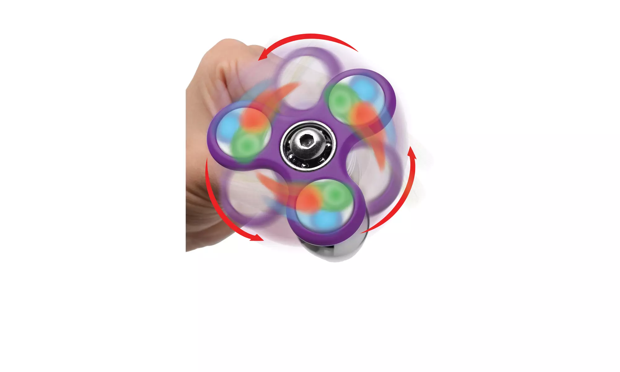Light Up Fidget Spinner Anal Plug - Second Medium
