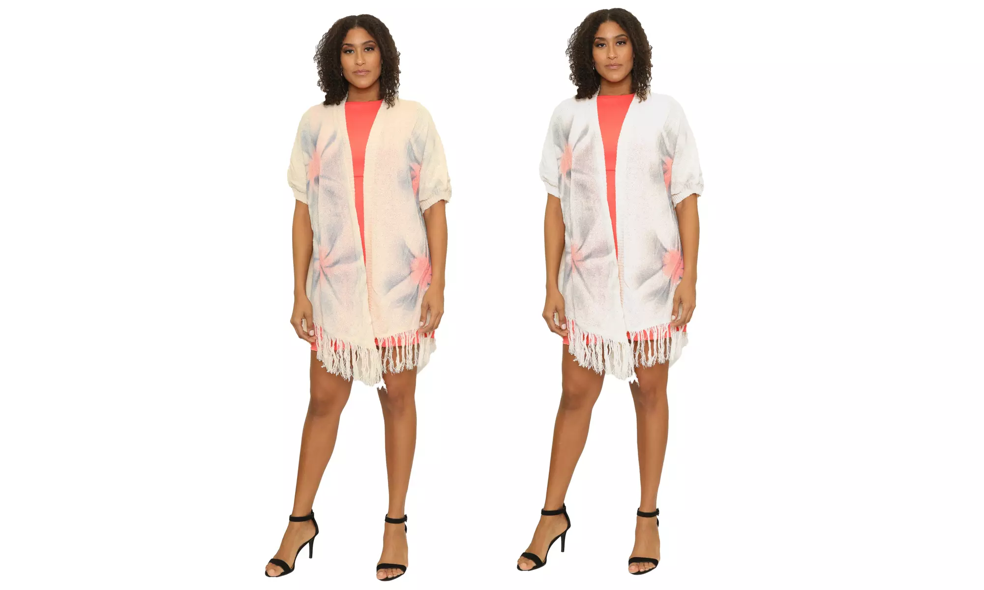 Women's Lightweight Short Sleeve Cardigan Sweater - Primary Image