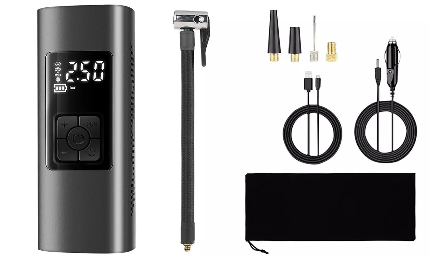 iMounTEK 12V DC 150PSI Tire Inflator with LCD Display & Auto Shut-Off