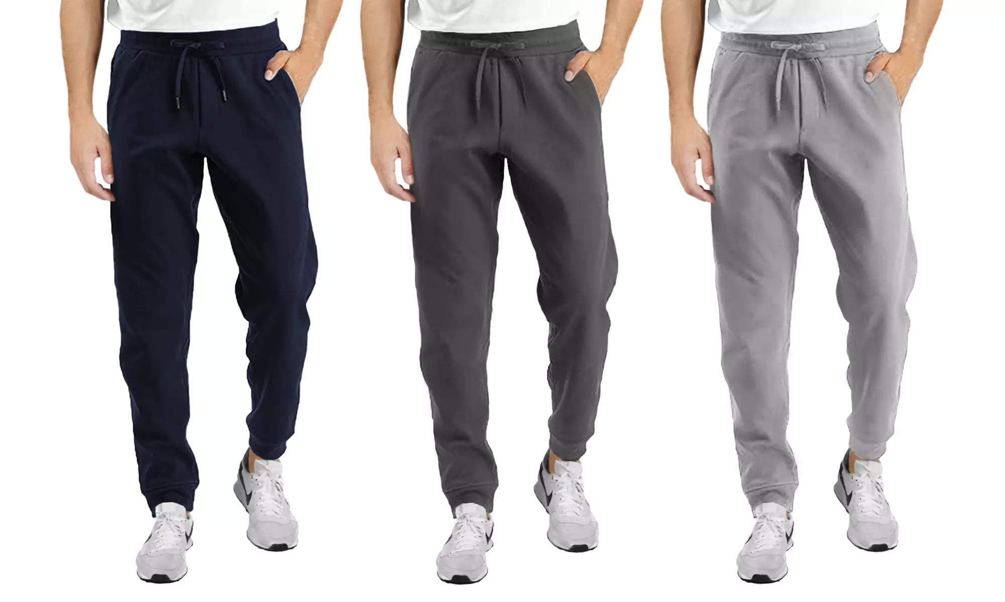 3-Pack Men's Classic Jogger Lounge Pants (Sizes, S-3XL)