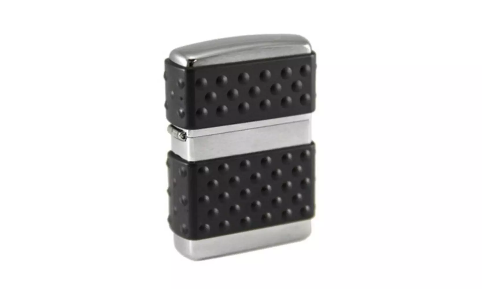 (ZP)Zippo Black Zip Guard Lighter, Brushed Chrome #200ZP - Primary Image