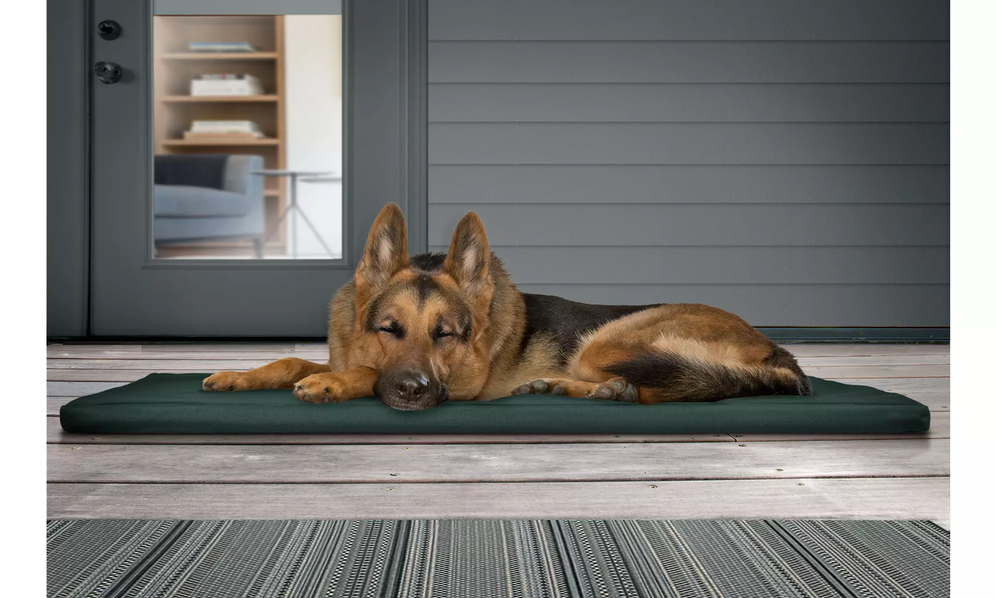 FurHaven Water-Resistant Reversible Kennel Pad Dog Bed - Primary Image
