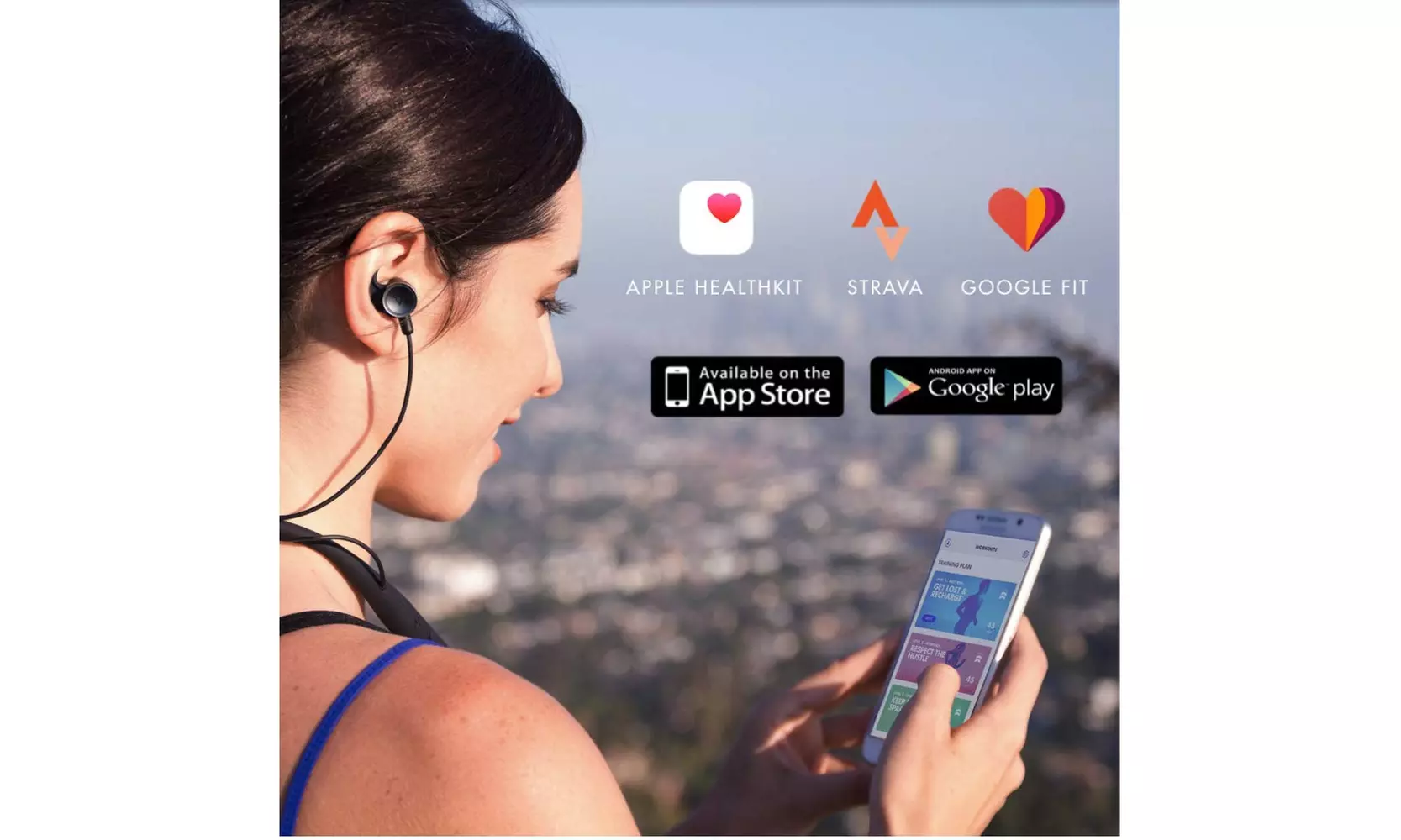 LifeBEAM Vi Sense Wireless Headphones with on-Demand AI Personal Trainer - Black - Second Medium