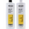 Image 1: Nioxin System 1 Scalp Therapy Conditioner & Cleanser Shampoo Liter Duo (33.8oz)