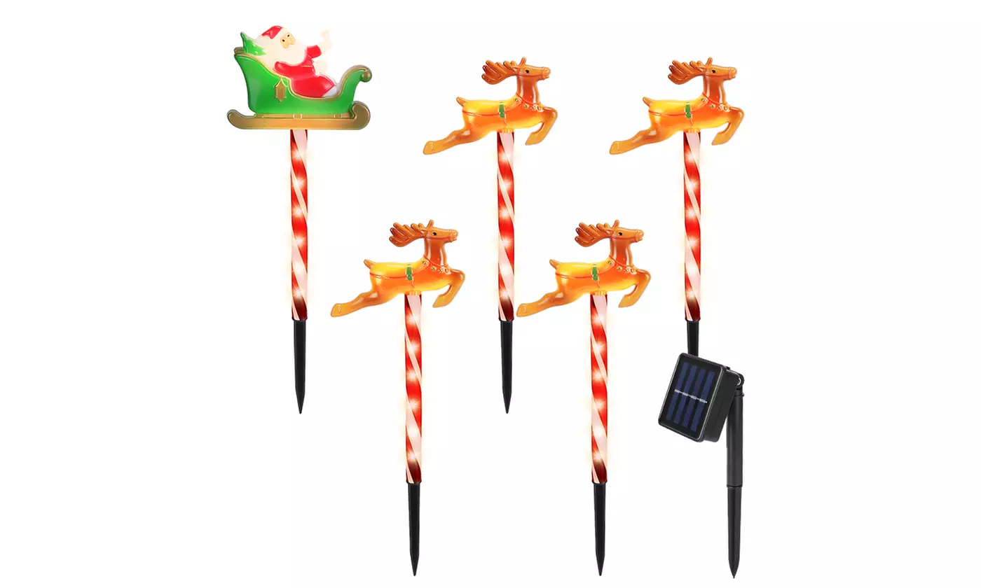 Christmas LED Lights - Snowman Family & Reindeer Family Holiday Decorations