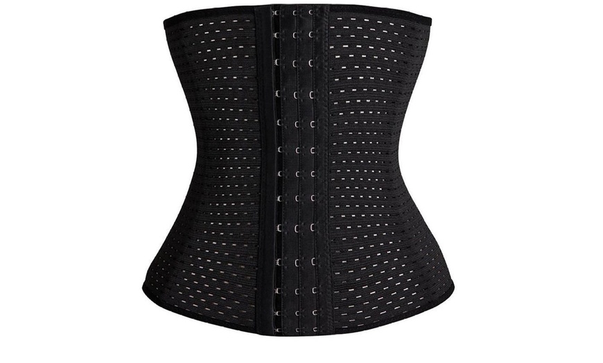 Image 19: Women Body Shaper Slimming Waist Trainer Under bust Corset Belt Shapewear