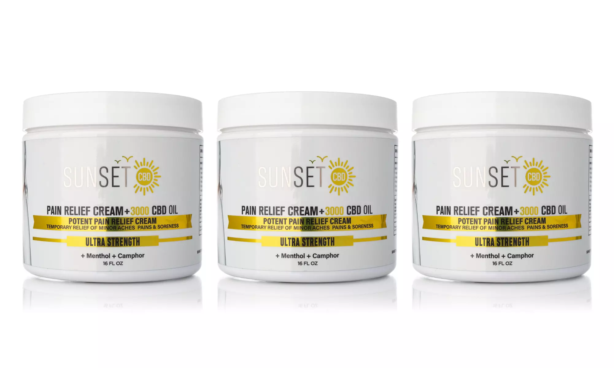Sunset CBD Bundle and Save - Sunset 1000MG Pain Relief Cream Options
