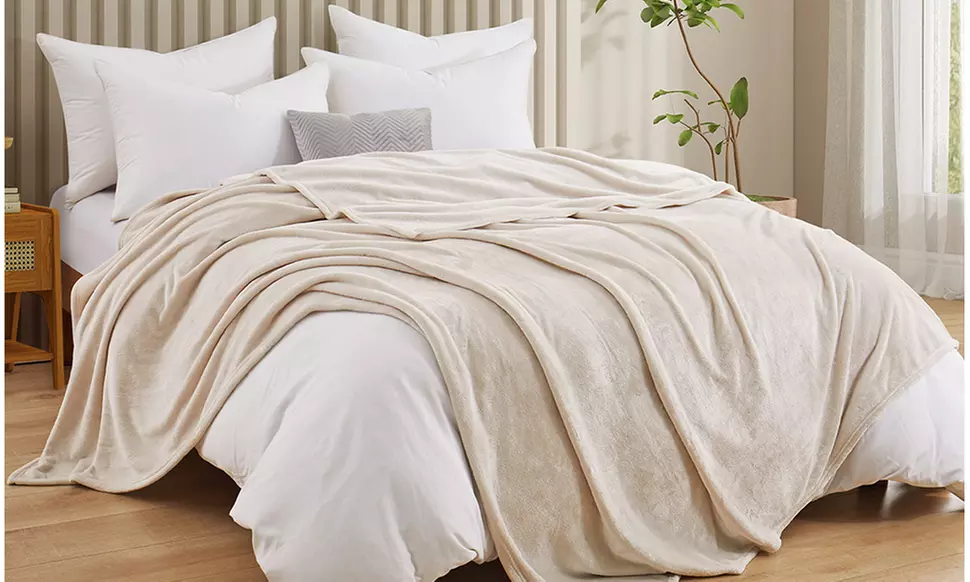 Peace Nest Reversible Plush Fuzzy Flannel Throw Blanket